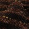 1 Yard Brown, Black and Orange Boucle Stripes Blended Wool Twill Coating